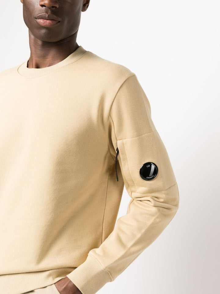 CP Company Sweat beige Diagonal raised fleece - Lothaire