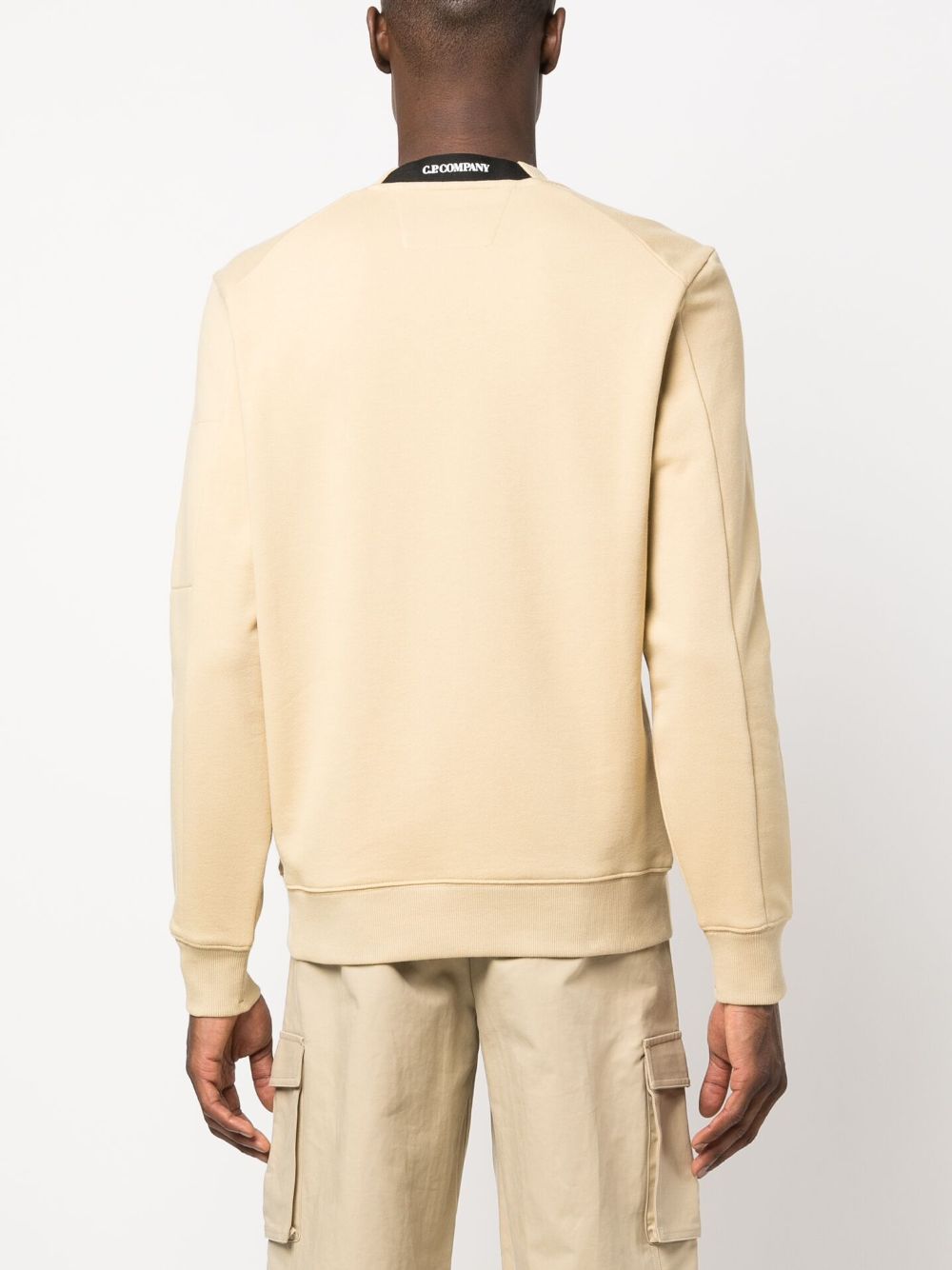 CP Company Sweat beige Diagonal raised fleece - Lothaire