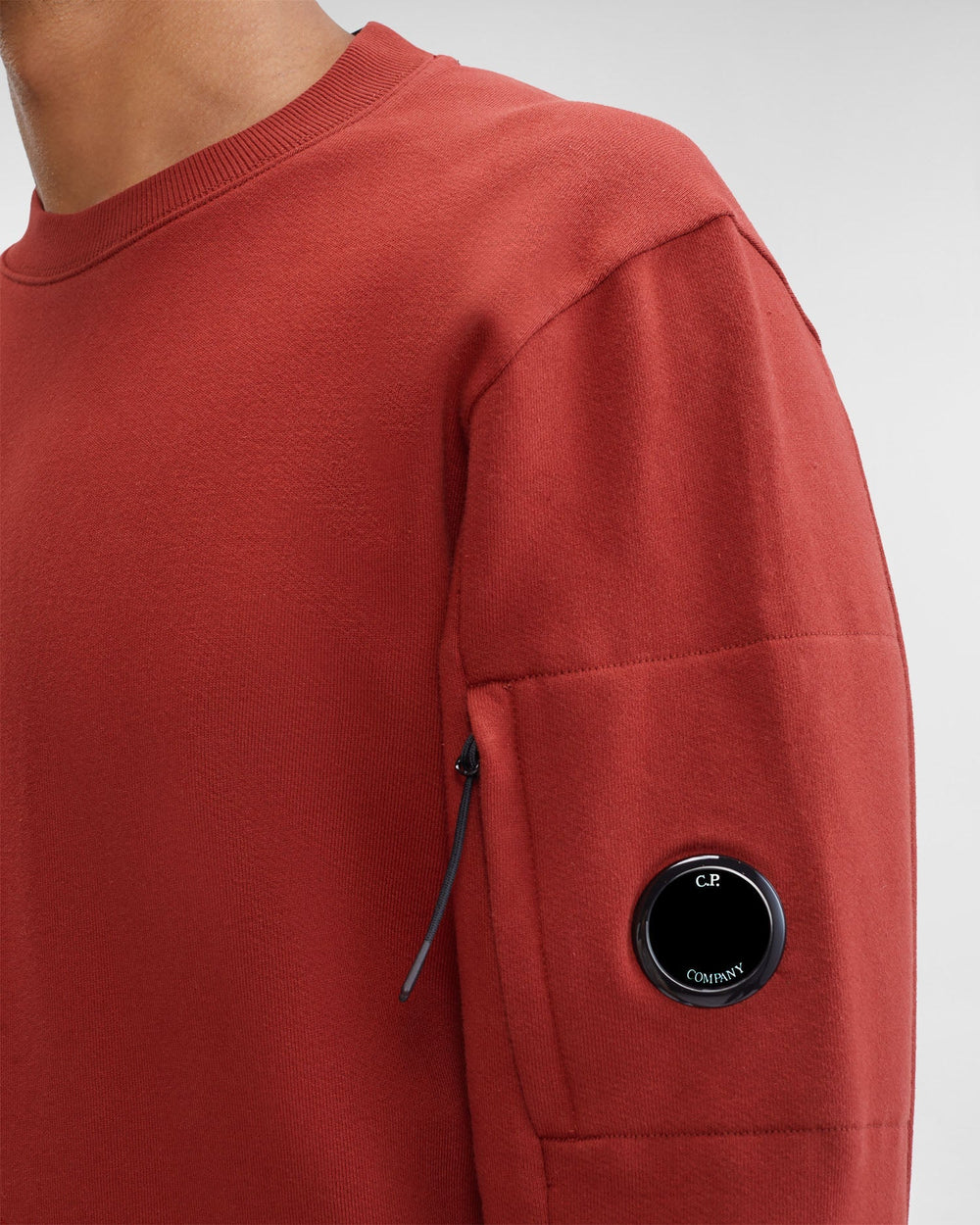 CP Company Sweat bordeaux Diagonal raised fleece - Lothaire
