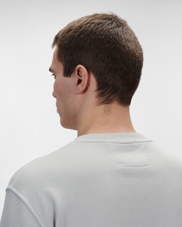 C.P Company Sweat Cotton Fleece Resist Dyed Flint Grey - Lothaire