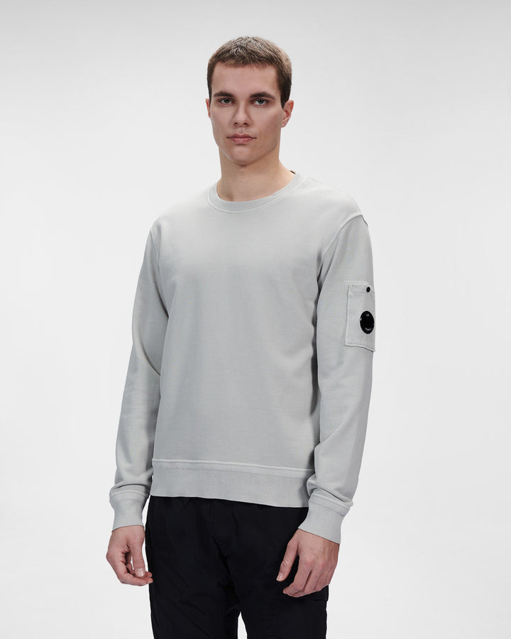 C.P Company Sweat Cotton Fleece Resist Dyed Flint Grey - Lothaire