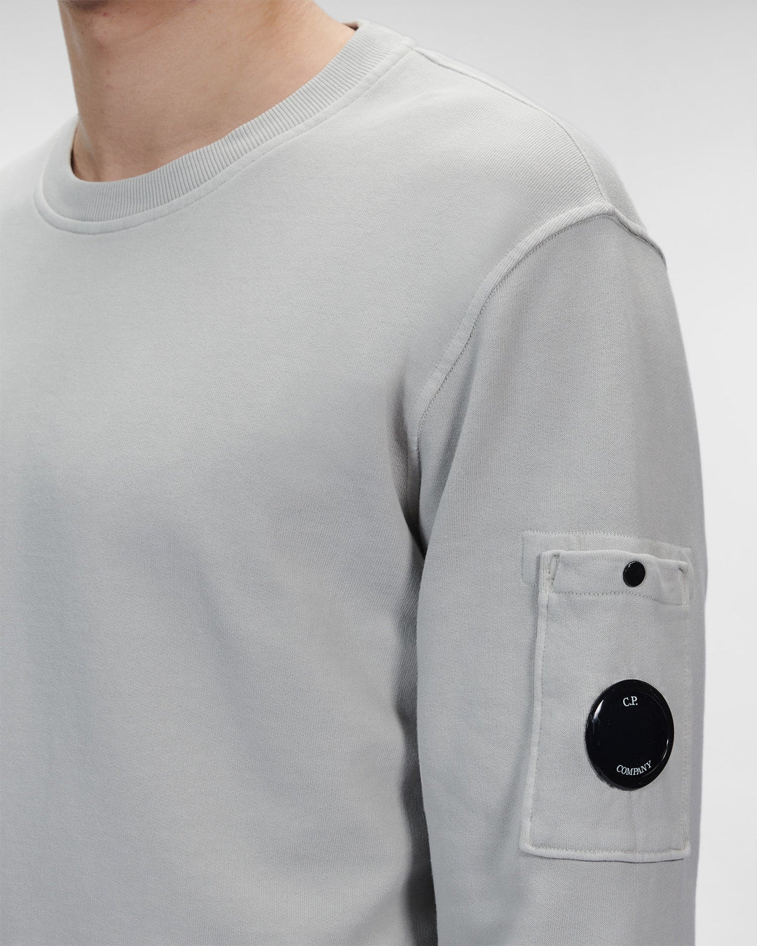 C.P Company Sweat Cotton Fleece Resist Dyed Flint Grey - Lothaire