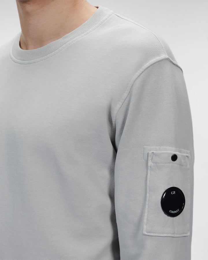 C.P Company Sweat Cotton Fleece Resist Dyed Flint Grey - Lothaire