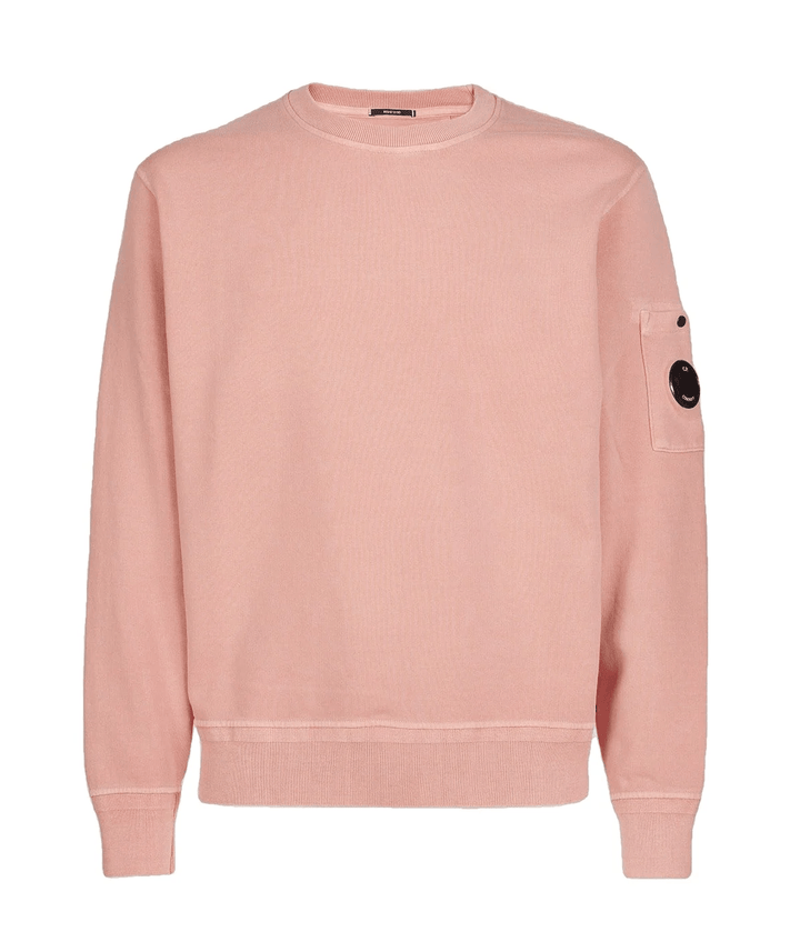 C.P Company Sweat Cotton Fleece Resist Dyed Pale Mauve - Lothaire