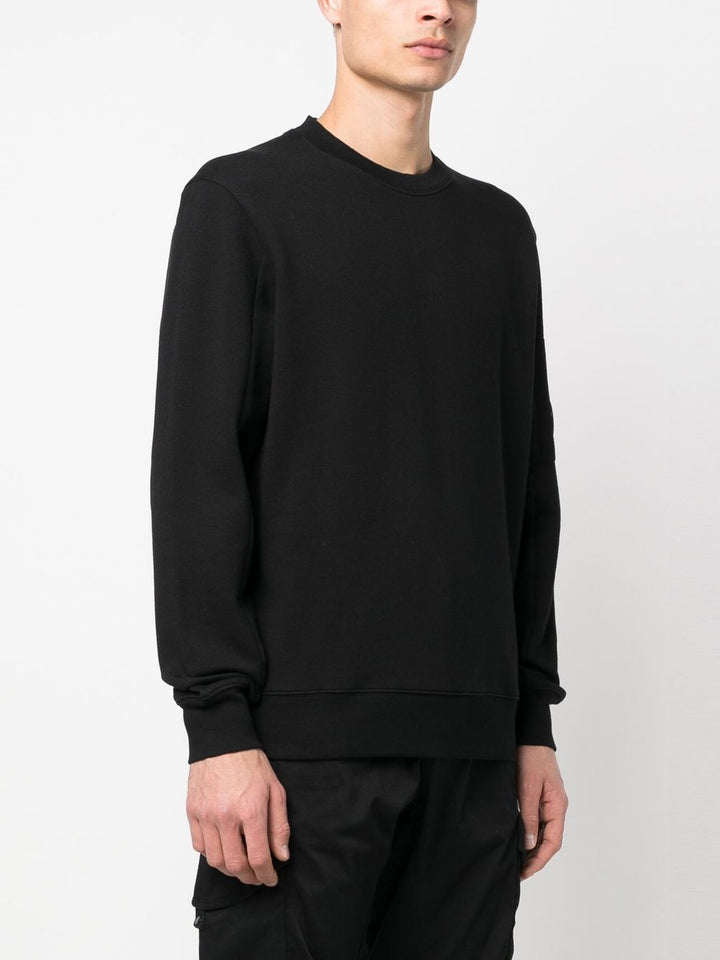 C.P Company Sweat Diagonal raised fleece Black - Lothaire