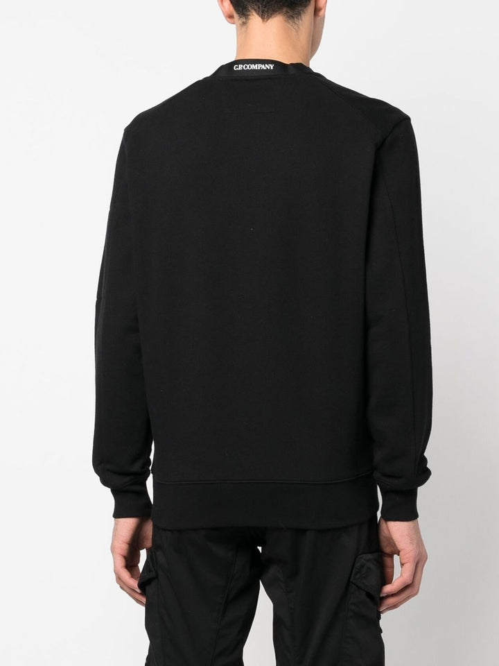C.P Company Sweat Diagonal raised fleece Black - Lothaire