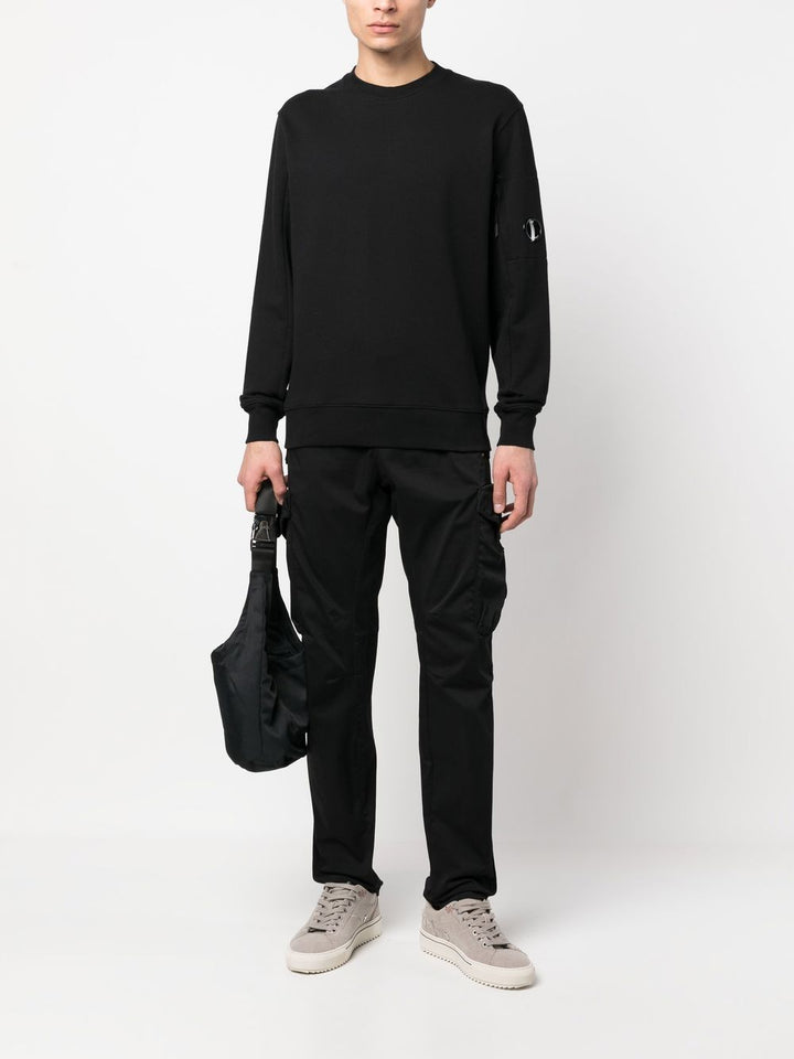 C.P Company Sweat Diagonal raised fleece Black - Lothaire
