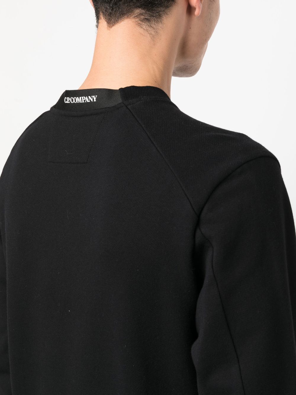 C.P Company Sweat Diagonal raised fleece Black - Lothaire
