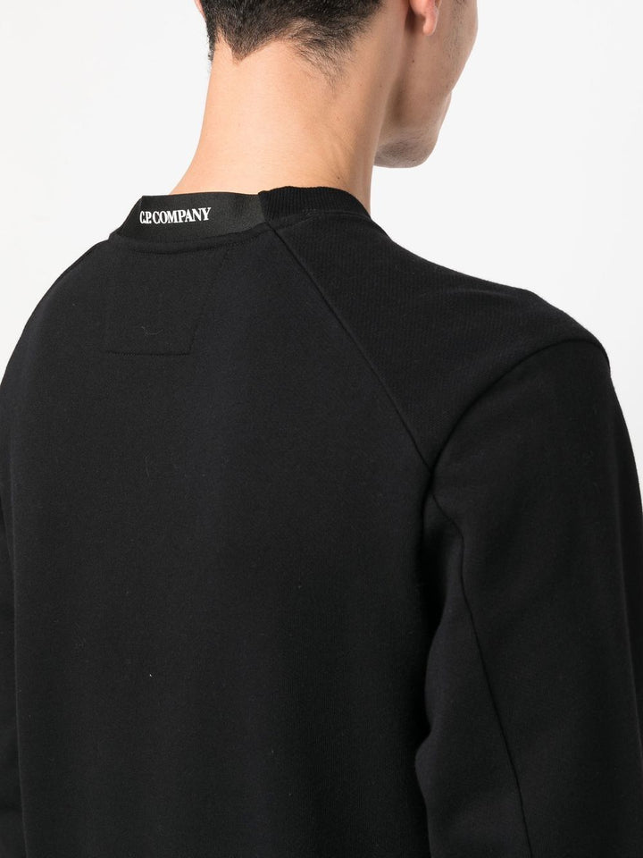 C.P Company Sweat Diagonal raised fleece Black - Lothaire