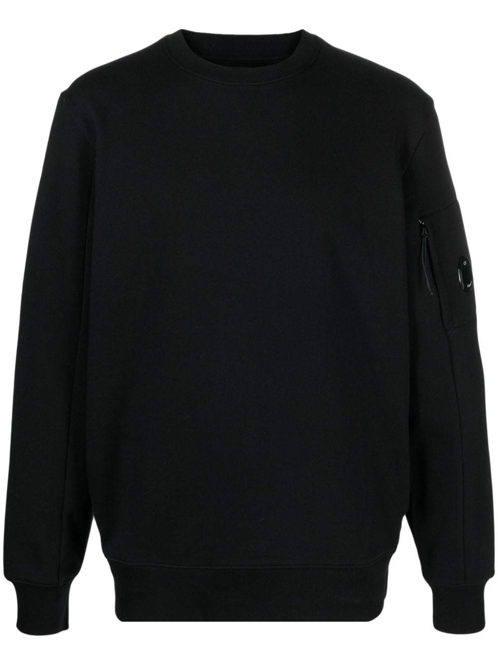 CP Company Sweat Diagonal raised fleece Black - Lothaire