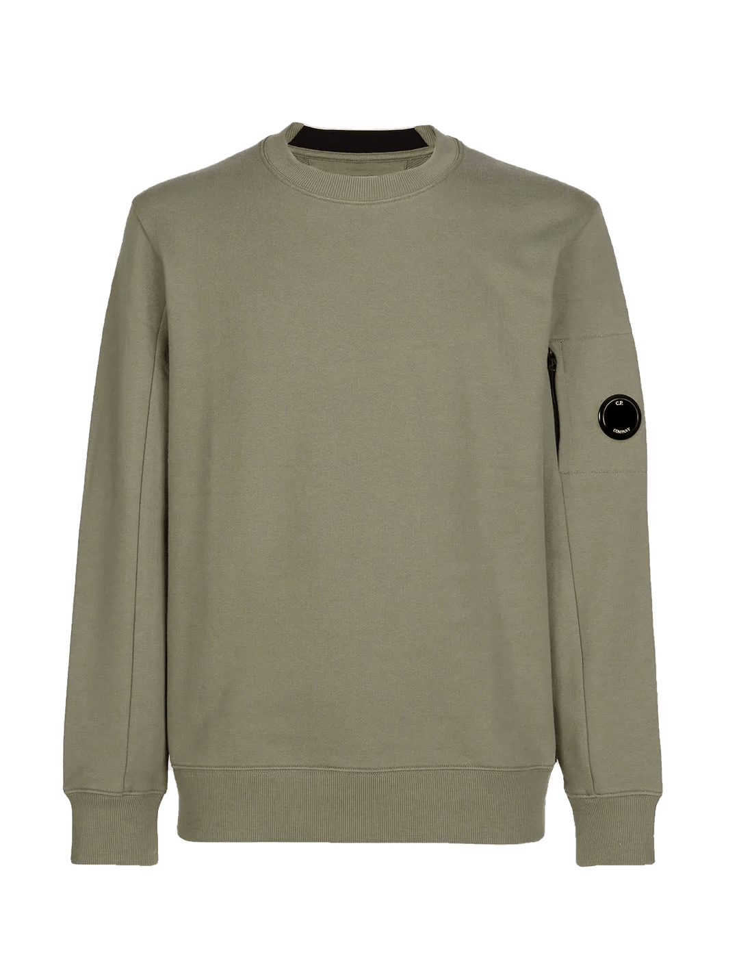 C.P Company Sweat Diagonal raised fleece Bronze green - Lothaire