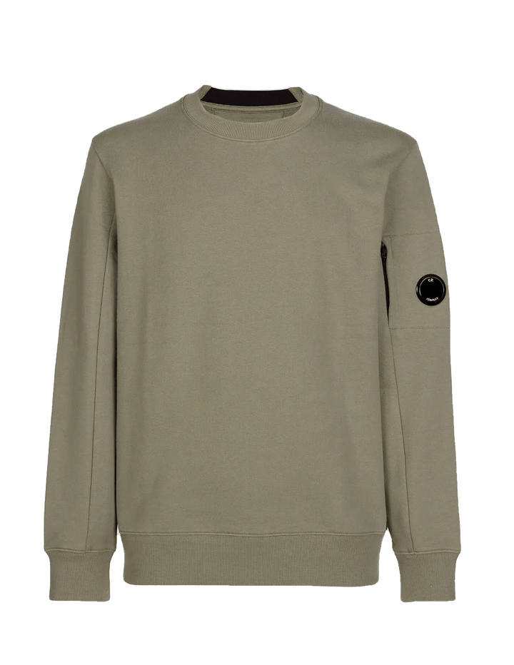 C.P Company Sweat Diagonal raised fleece Bronze green - Lothaire