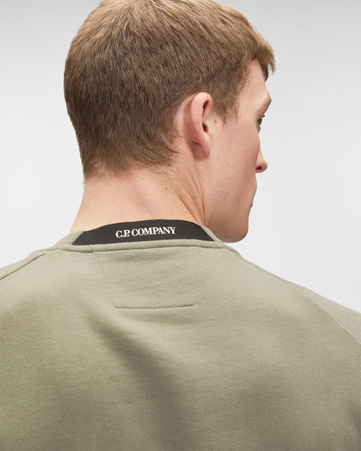 C.P Company Sweat Diagonal raised fleece Bronze green - Lothaire