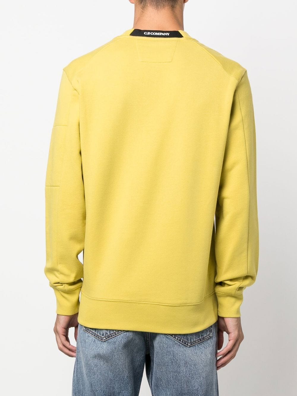 C.P Company Sweat Diagonal Raised Fleece Golden Palm - Lothaire boutiques