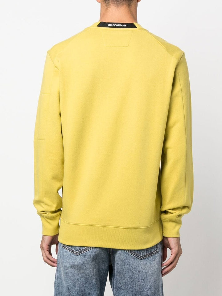C.P Company Sweat Diagonal Raised Fleece Golden Palm - Lothaire boutiques