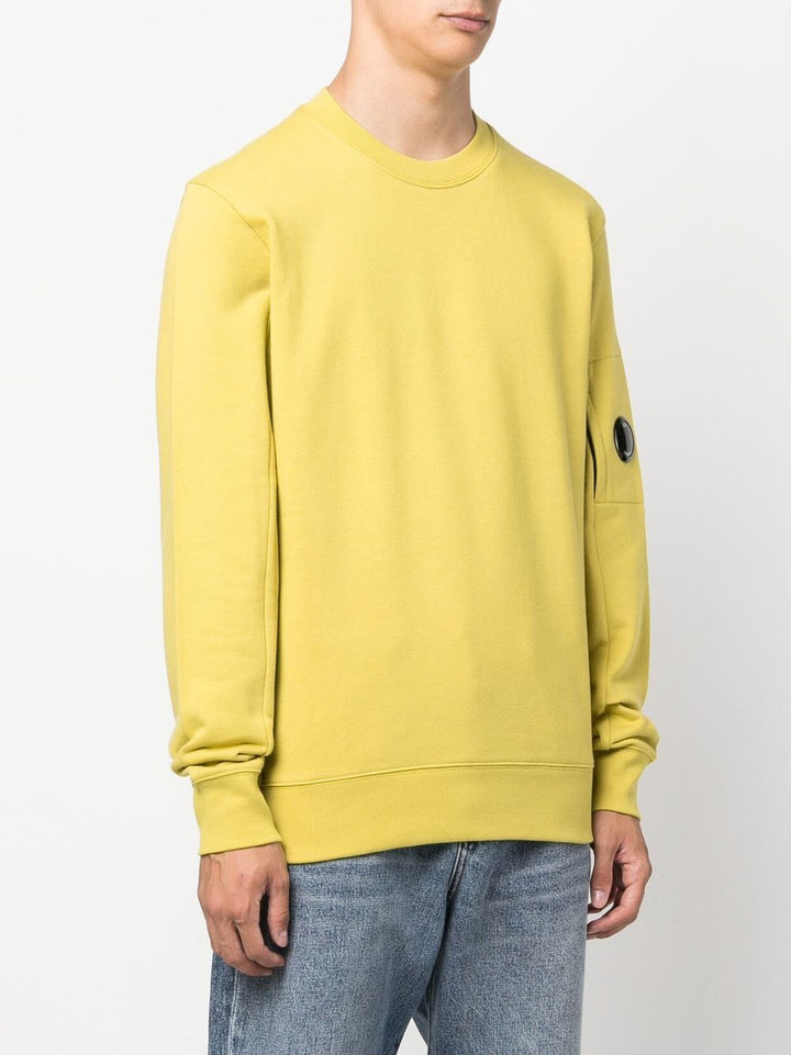 C.P Company Sweat Diagonal Raised Fleece Golden Palm - Lothaire boutiques