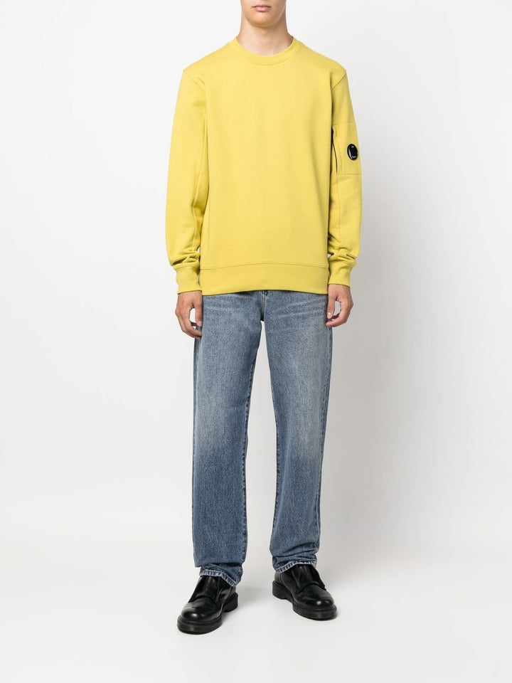 C.P Company Sweat Diagonal Raised Fleece Golden Palm - Lothaire boutiques