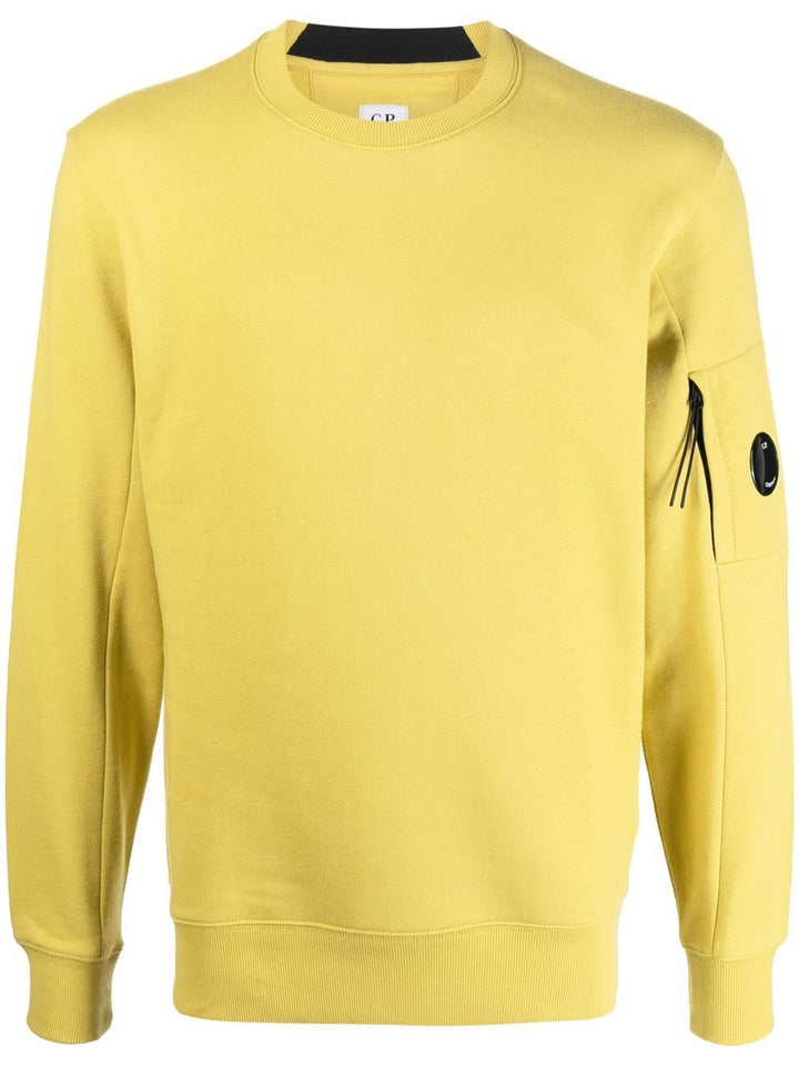 C.P Company Sweat Diagonal Raised Fleece Golden Palm - Lothaire boutiques