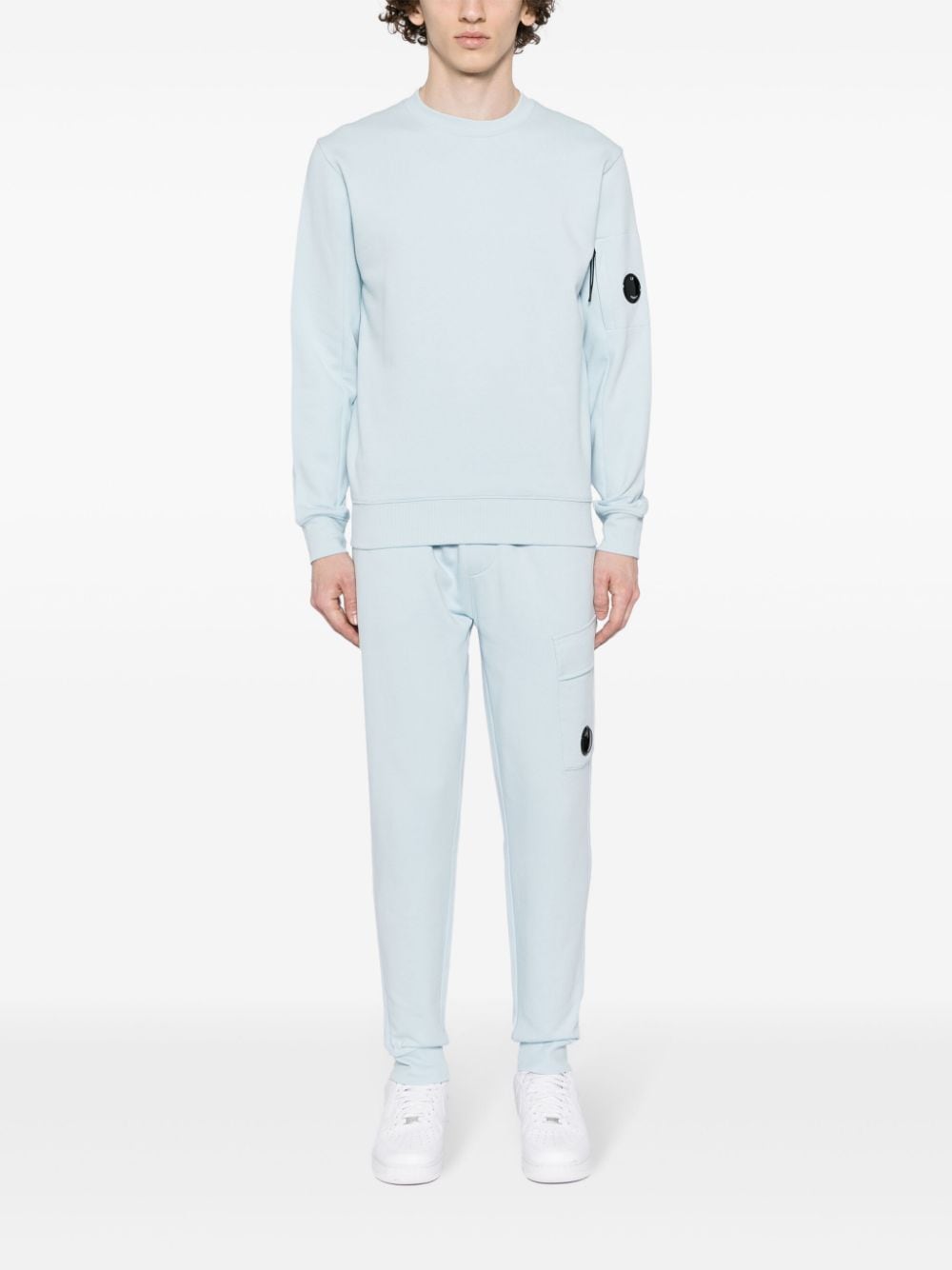 CP Company Sweat Diagonal raised fleece Starlight blue - Lothaire