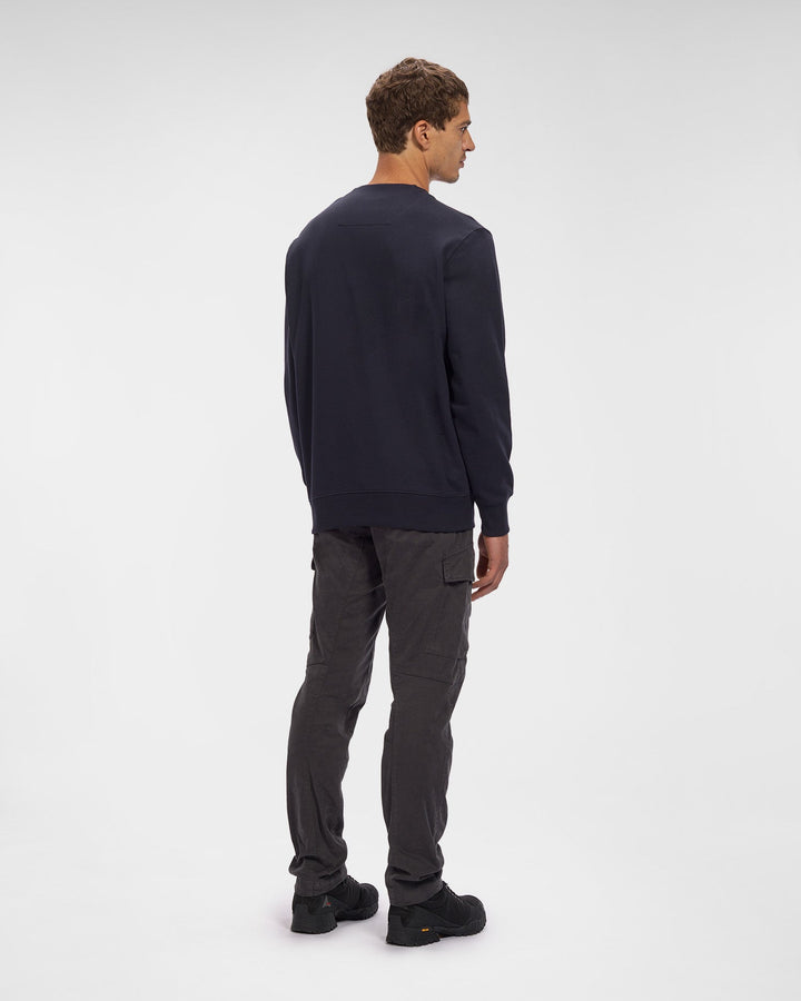 C.P Company Sweat Diagonal Raised Fleece Total Eclipse - Lothaire