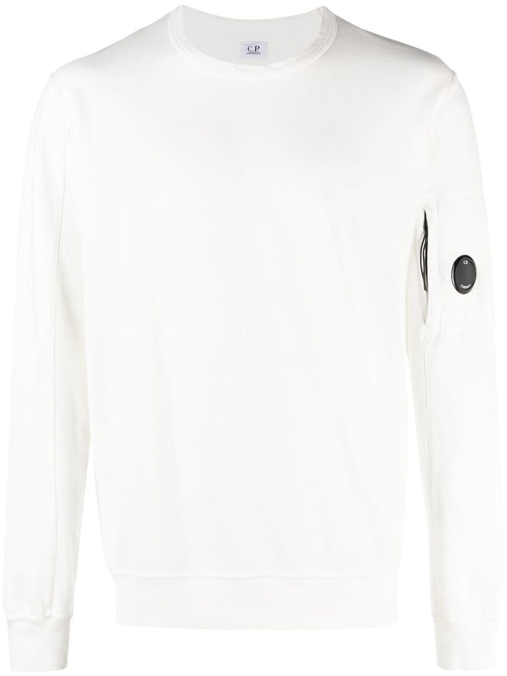 C.P Company Sweat Light Fleece White - Lothaire