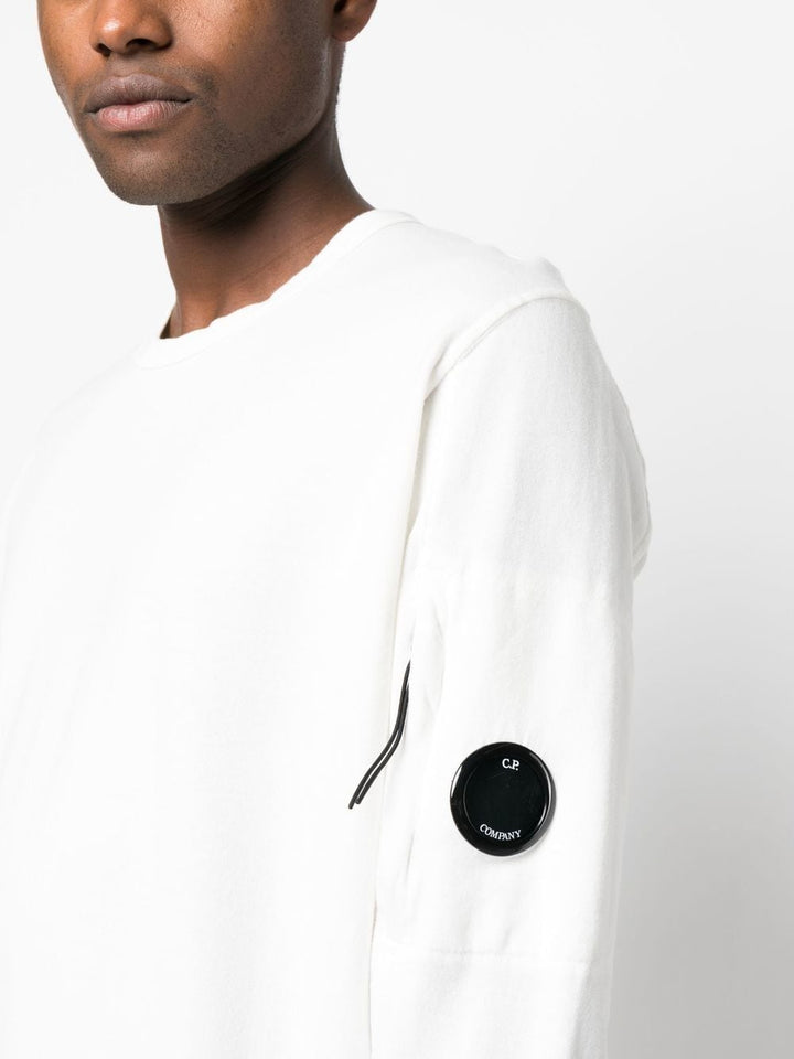 C.P Company Sweat Light Fleece White - Lothaire