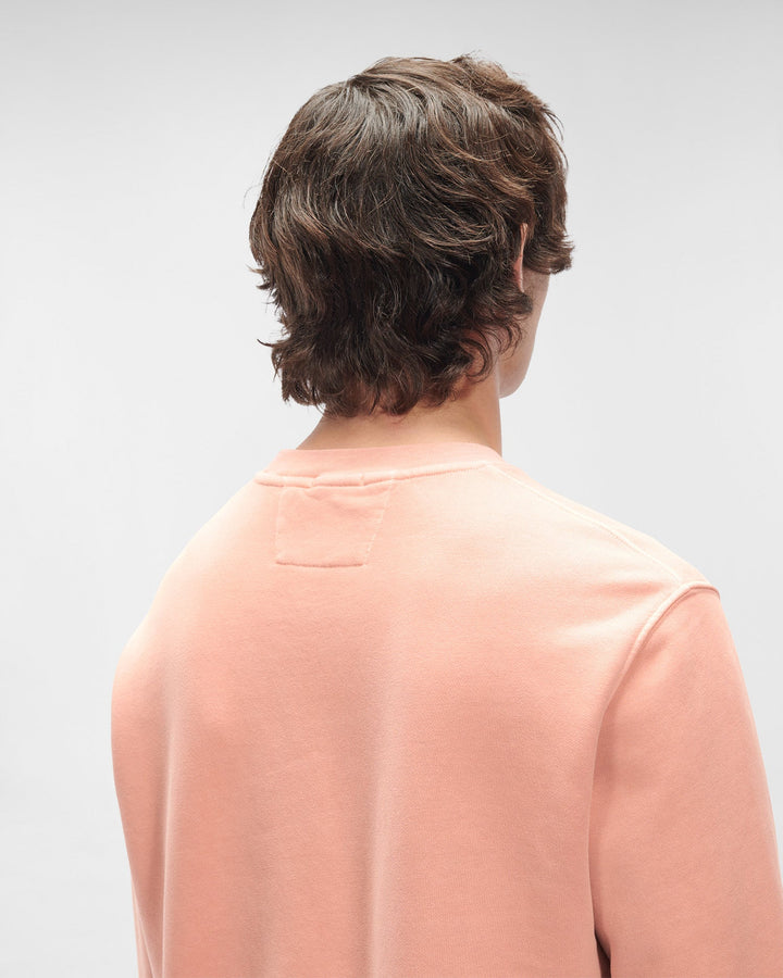 C.P Company Sweat rose Emerized Diagonal en polaire - Lothaire boutiques