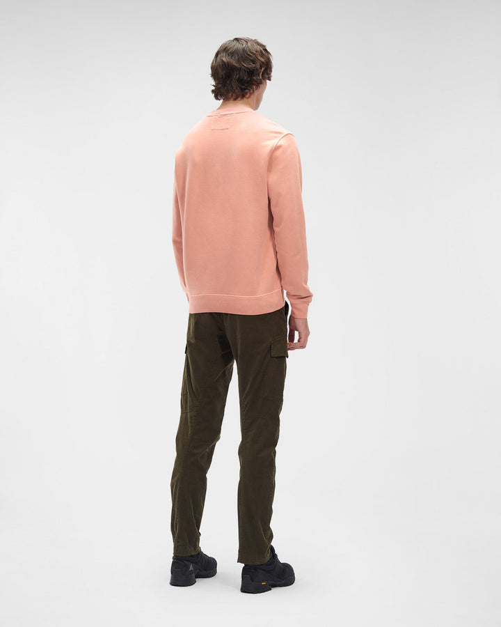 C.P Company Sweat rose Emerized Diagonal en polaire - Lothaire boutiques