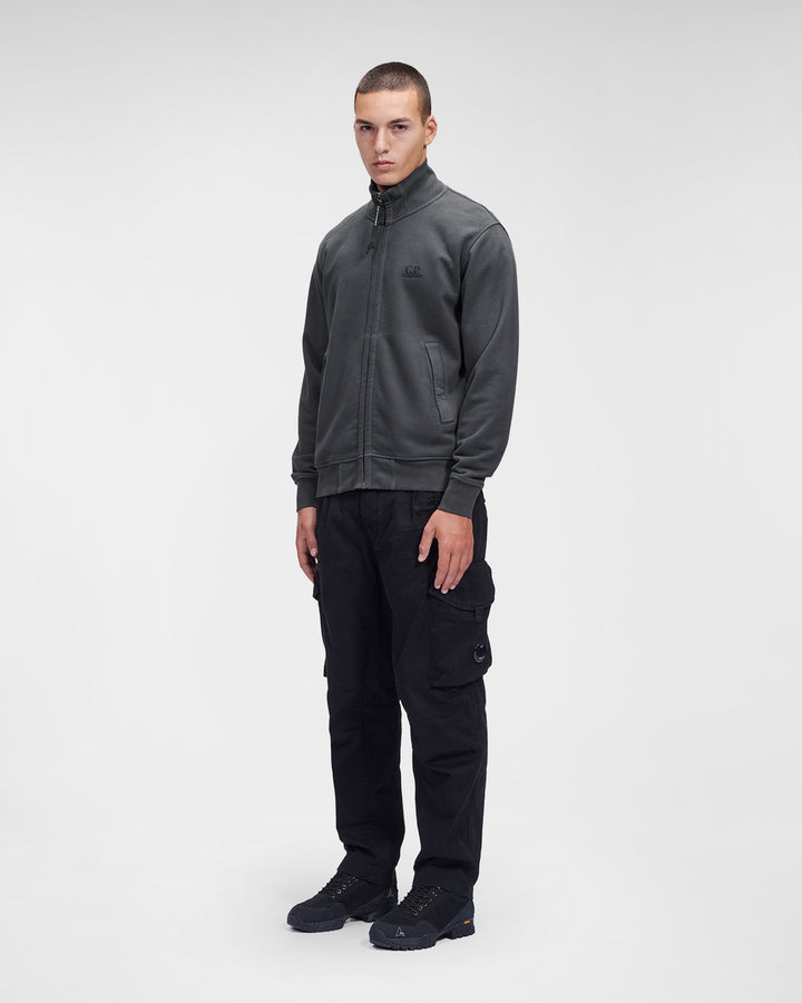 C.P Company Sweat zippé Brushed & Emerized Diagonal Fleece - Lothaire