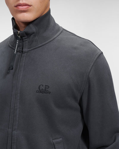 C.P Company Sweat zippé Brushed & Emerized Diagonal Fleece - Lothaire