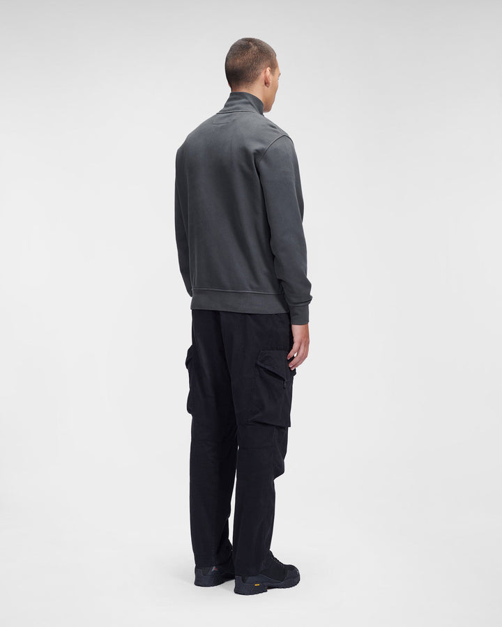C.P Company Sweat zippé Brushed & Emerized Diagonal Fleece - Lothaire