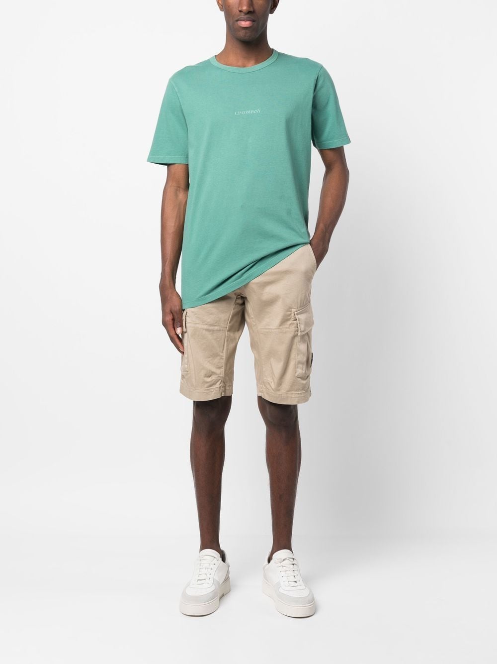C.P. COMPANY -T-shirt 24/1 Jersey - Frosty spruce - Lothaire