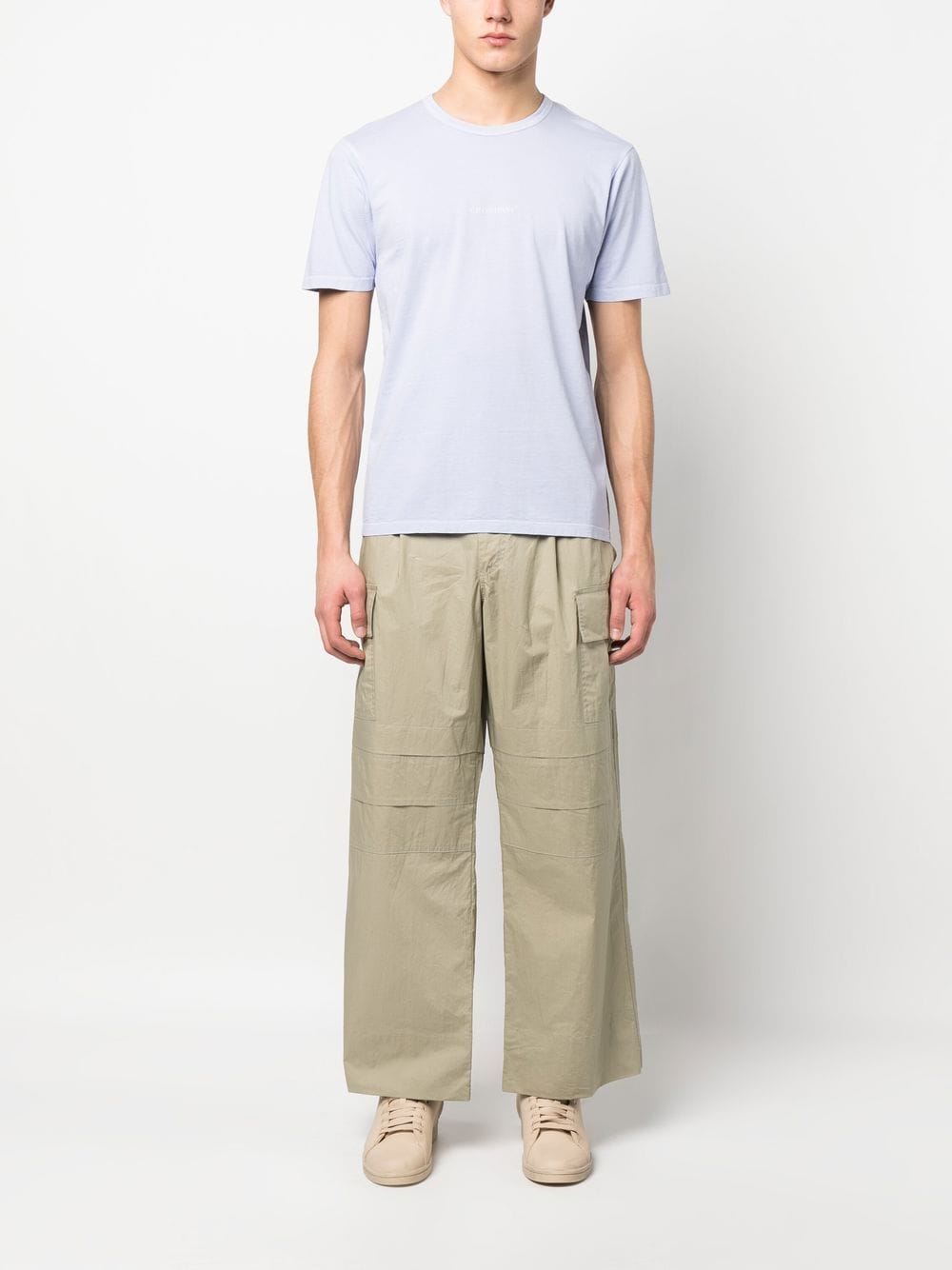 C.P. COMPANY -T-shirt 24/1 Jersey Relaxed Fit Cosmic sky - Lothaire