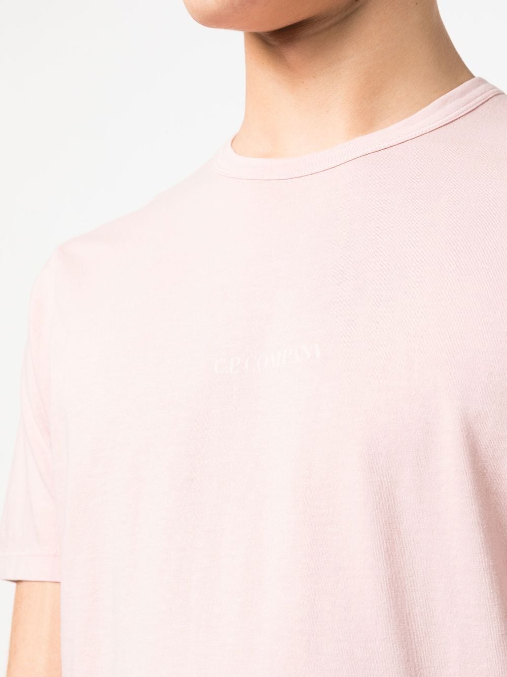 C.P. Company -T-shirt 24/1 Jersey Relaxed Fit Pale Mauve - Lothaire