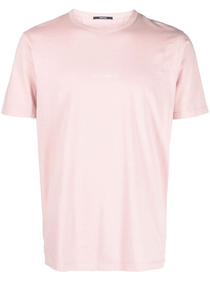 C.P. COMPANY -T-shirt 24/1 Jersey Relaxed Fit Pale Mauve - Lothaire