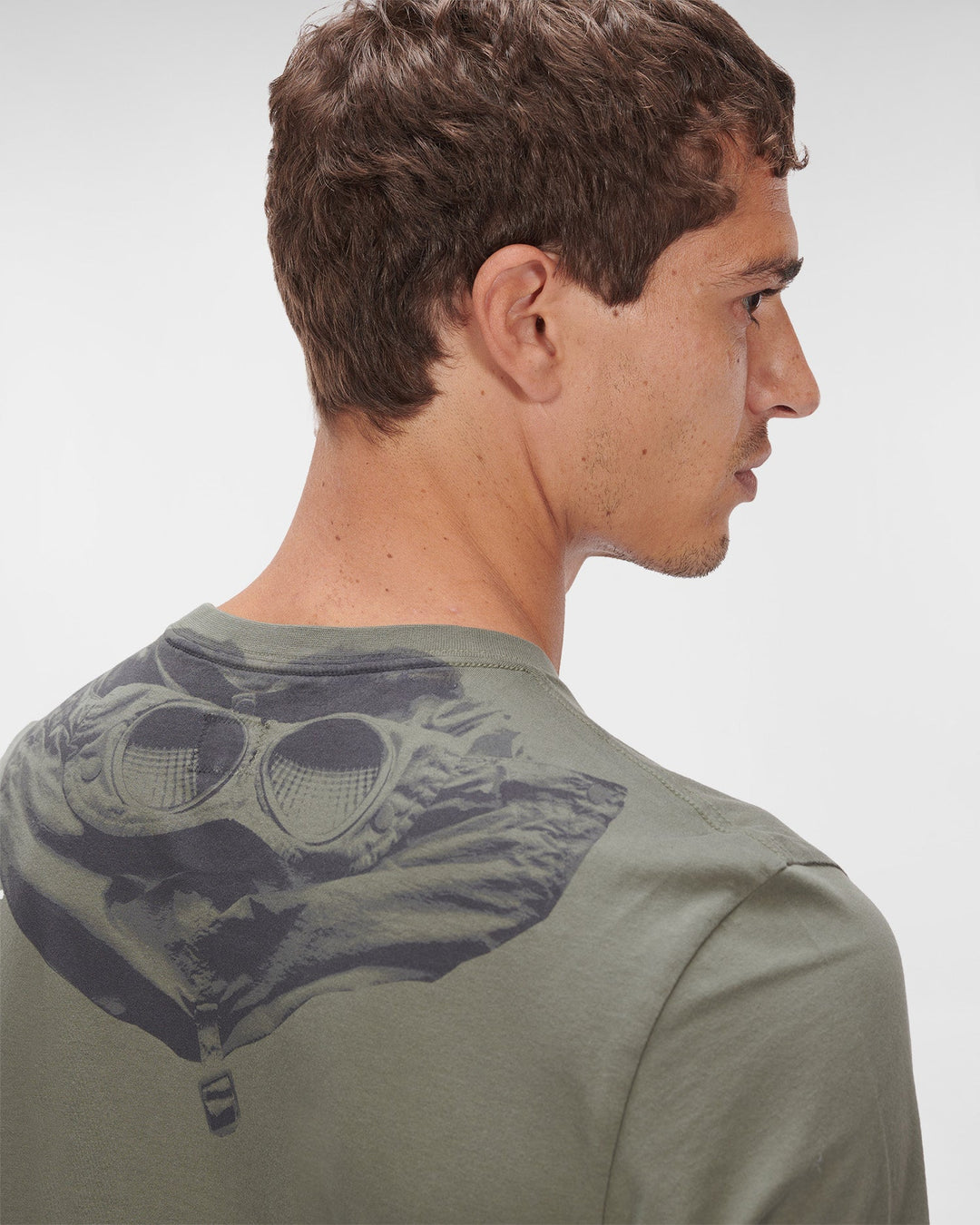C.P. COMPANY -T-shirt 30/1 Jersey Goggle Thyme - Lothaire boutiques