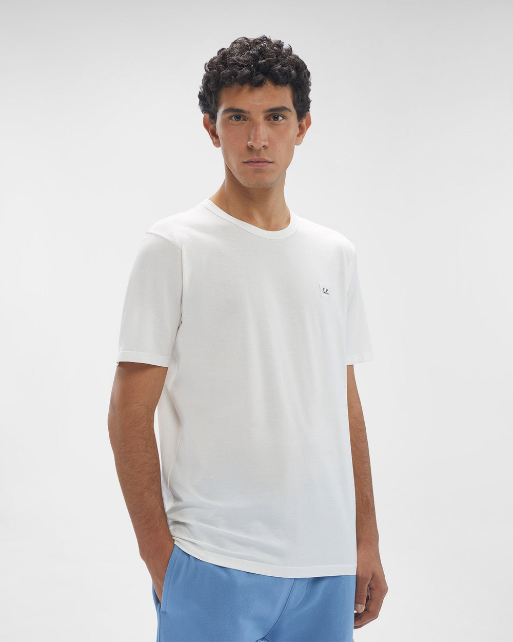 C.P. COMPANY -T-shirt 70/2 Jersey Gauze White - Lothaire