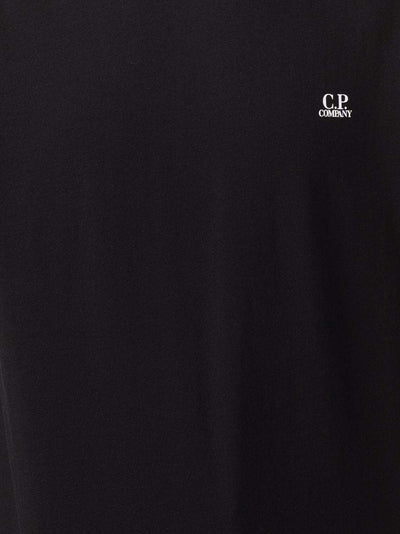C.P Company t-shirt à imprimé graphique au dos noir/sun desert - Lothaire boutiques (6932359839909)
