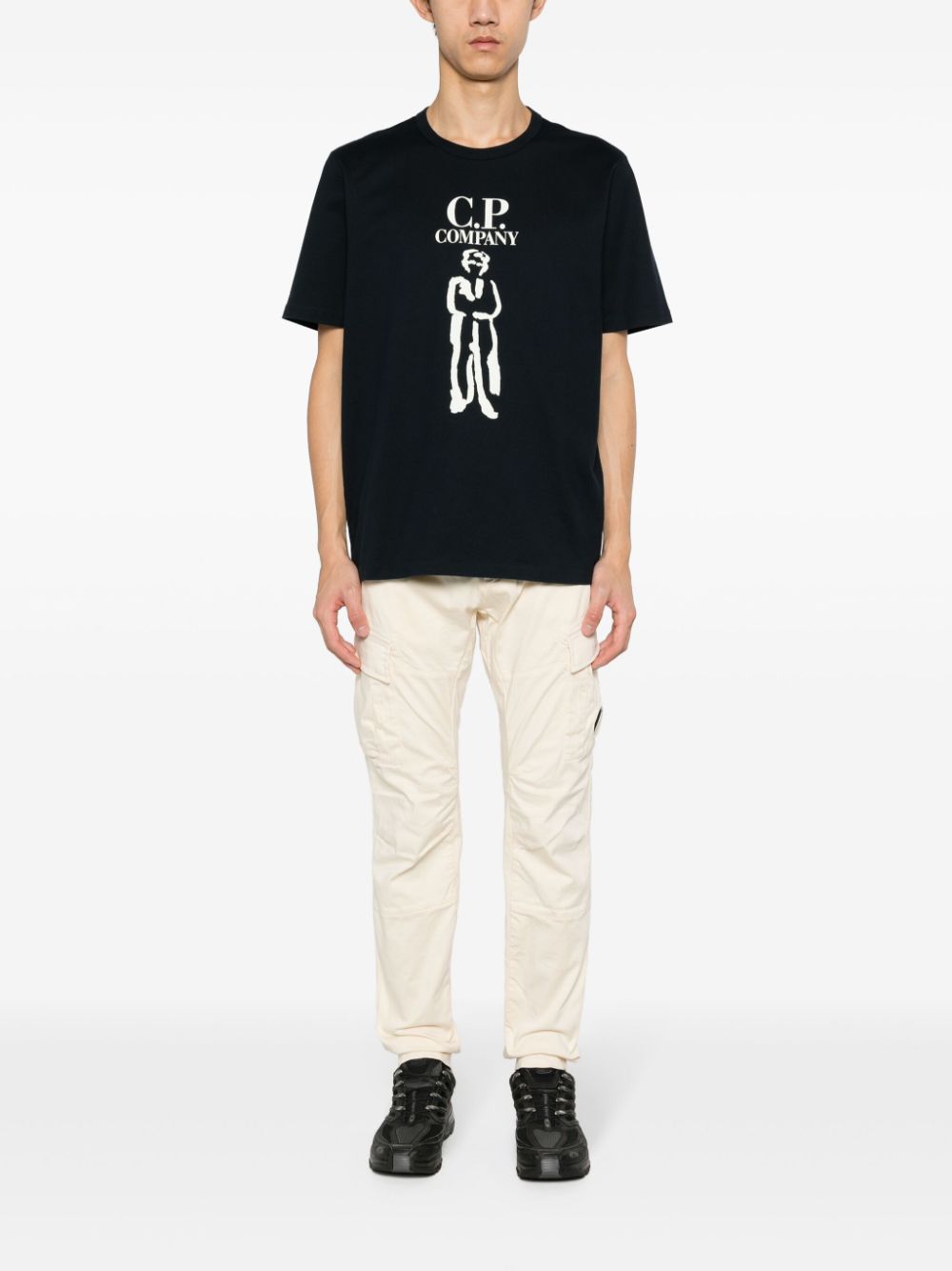 CP Company -T-shirt Black Britih Sailor - Lothaire