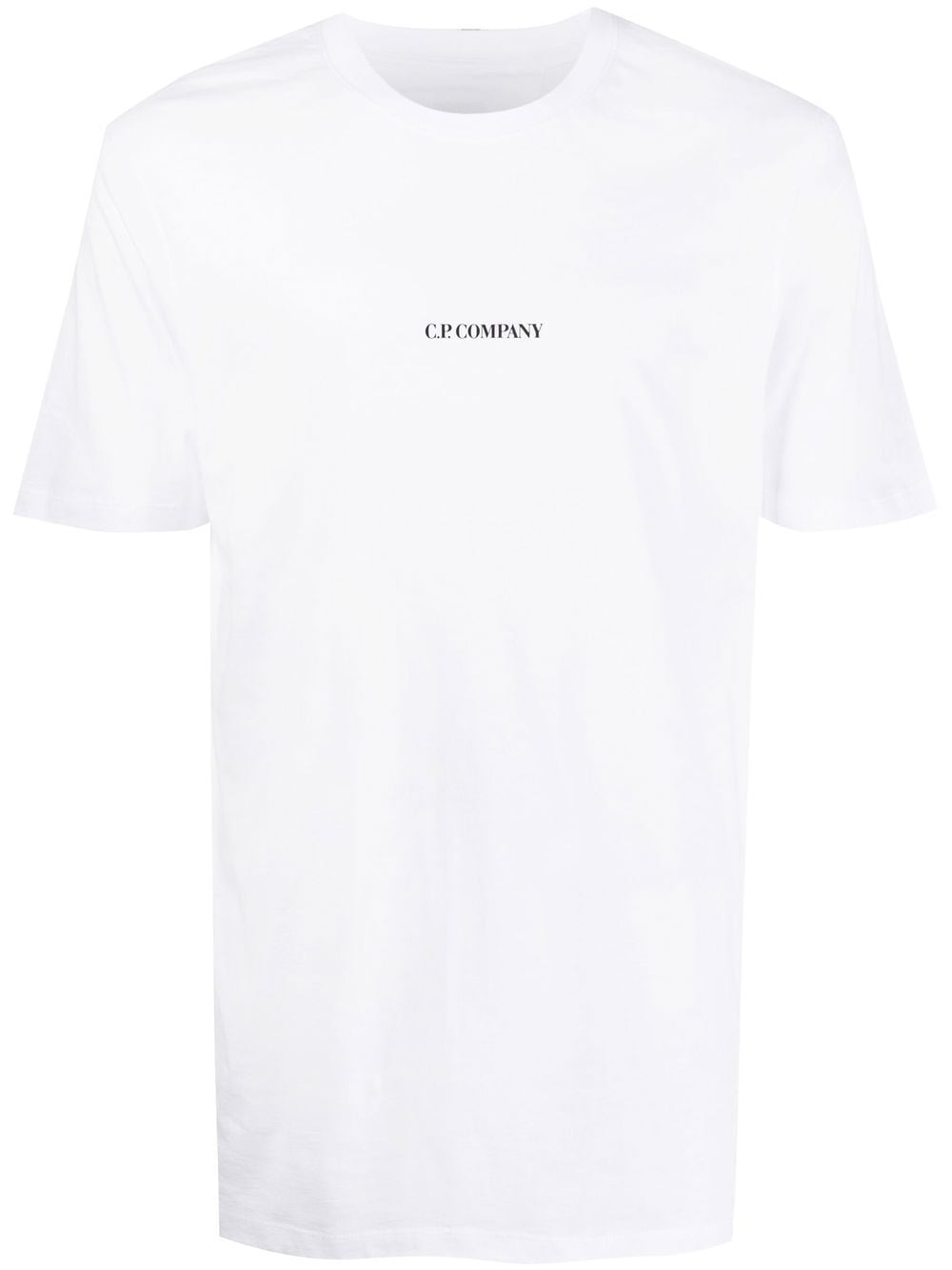 C.P. COMPANY -T-shirt blanc 30/1 Jersey Compact Logo - Lothaire boutiques