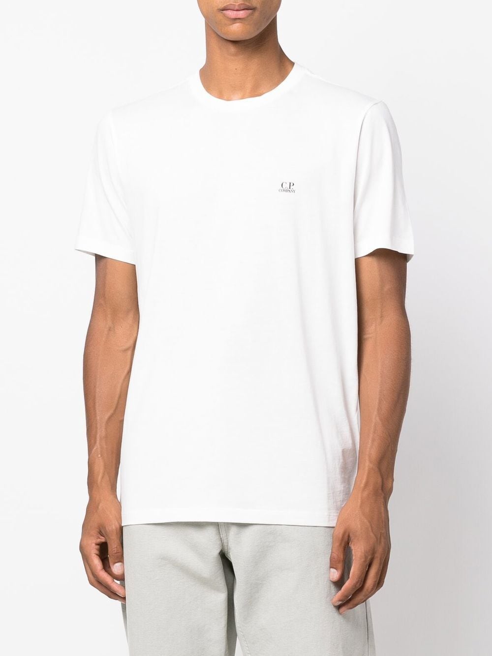 C.P. COMPANY -T-shirt blanc 30/1 Jersey Goggle - Lothaire boutiques