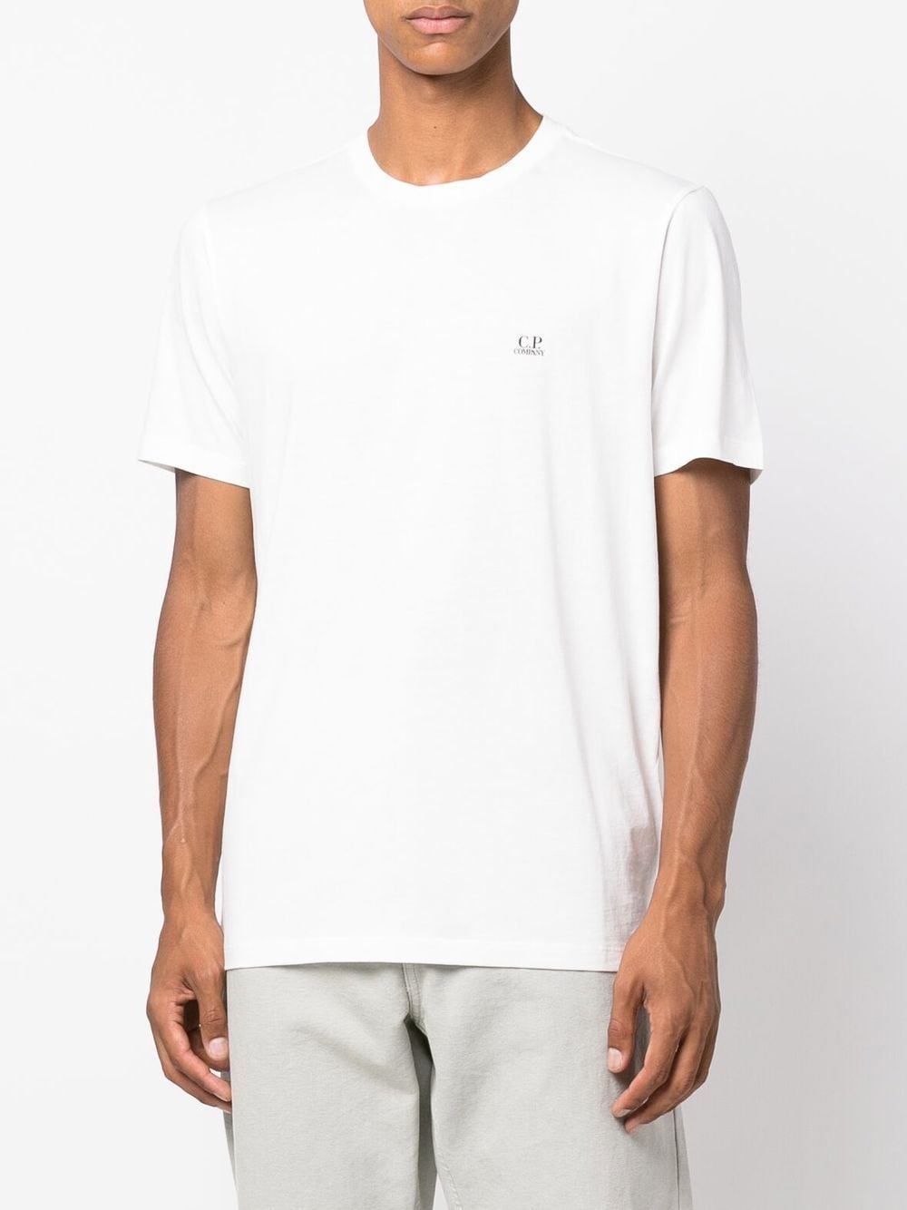 C.P. Company -T-shirt blanc 30/1 Jersey Goggle - Lothaire boutiques