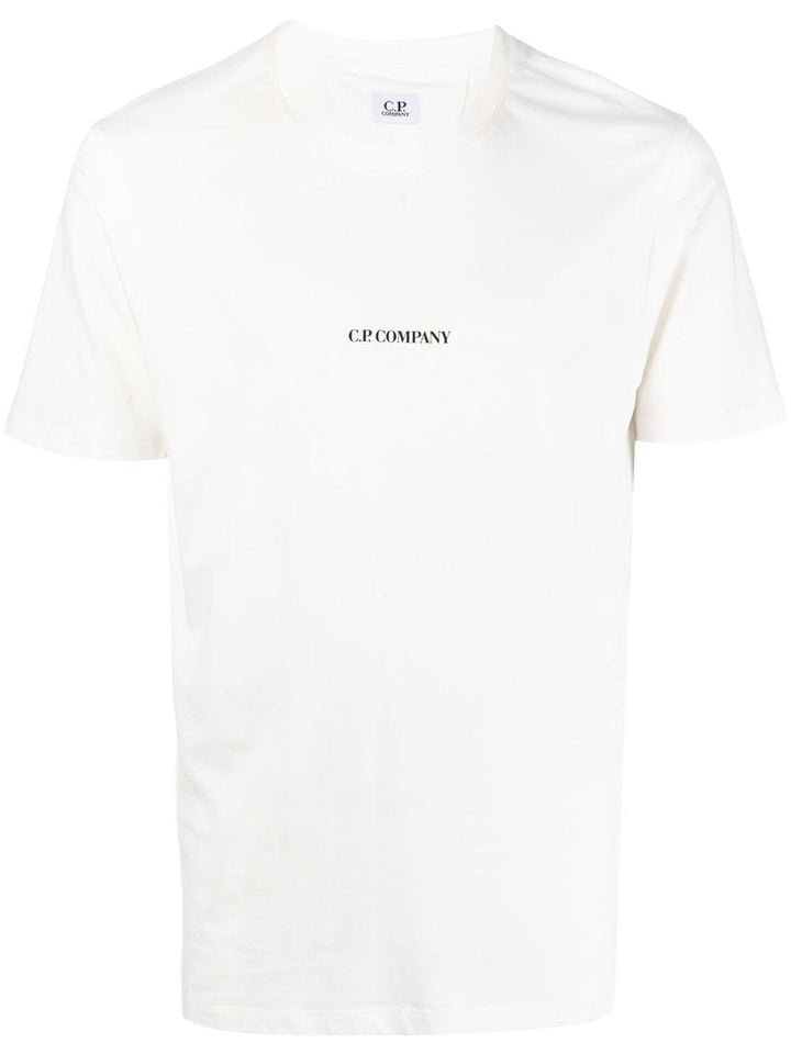 C.P. COMPANY -T-shirt blanc 30/1 Jersey Reverse Print - Lothaire