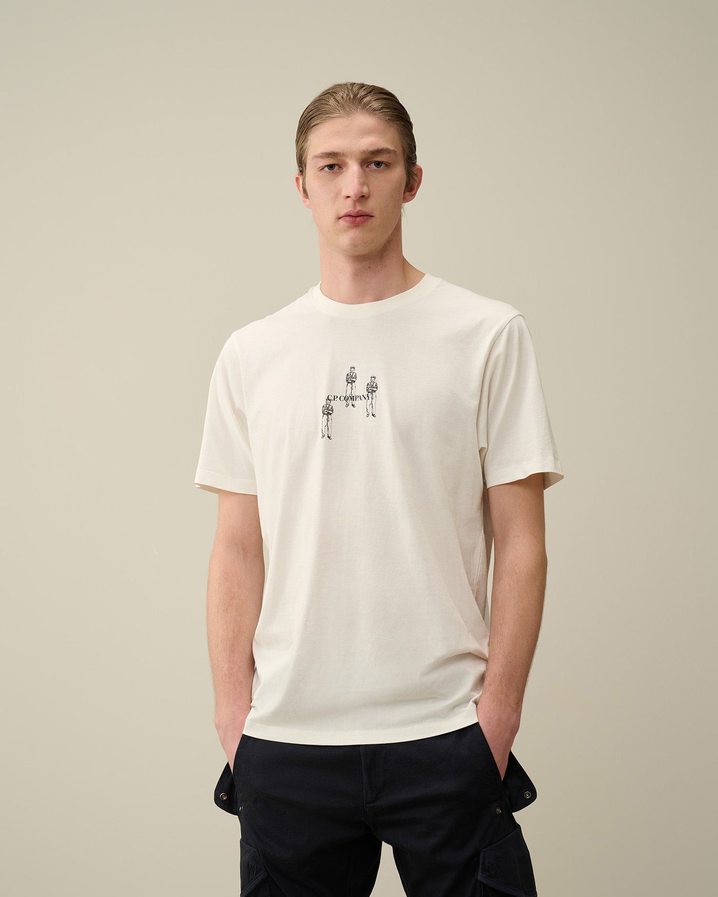 C.P Company - T-shirt Gauze white British Sailor - Lothaire