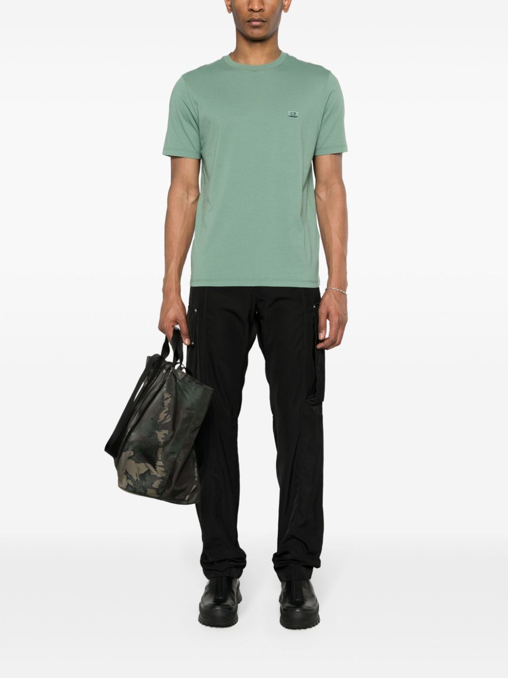 C.P. Company -T-shirt green bay 30/1 Jersey à logo - Lothaire