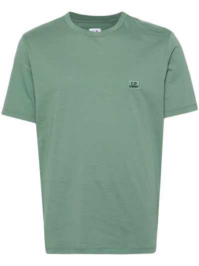 C.P. Company -T-shirt green bay 30/1 Jersey à logo - Lothaire