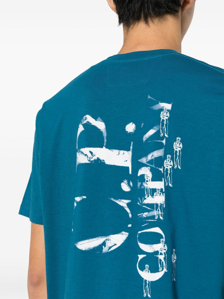 CP Company -T-shirt Ink Blue British Sailor - Lothaire