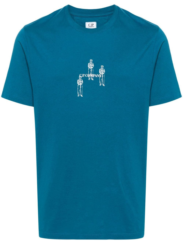CP Company -T-shirt Ink Blue British Sailor - Lothaire