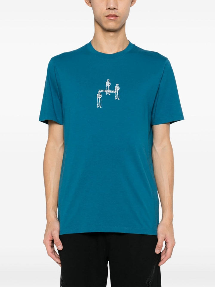 CP Company -T-shirt Ink Blue British Sailor - Lothaire
