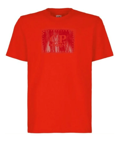 C.P. Company -T-shirt rouge à logo imprimé - Lothaire boutiques